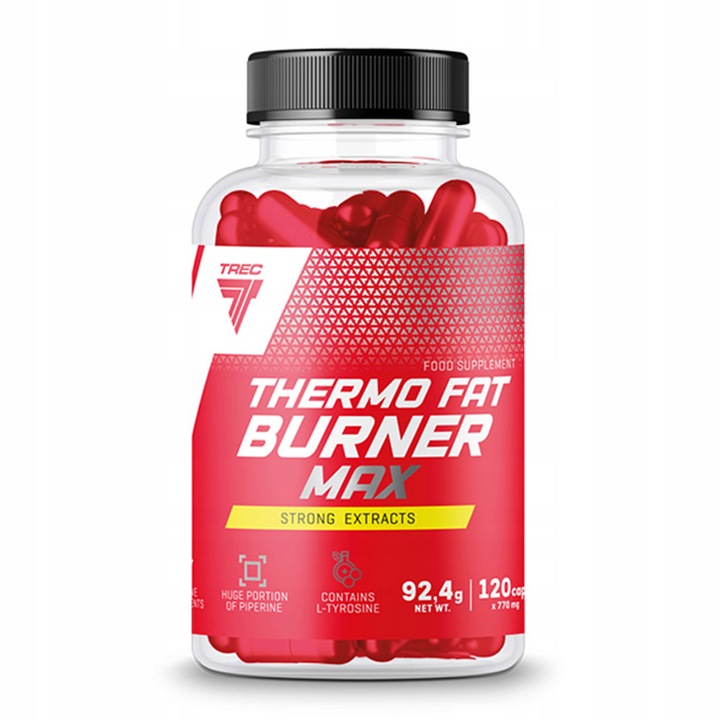 TREC THERMO FAT BURNER 120kaps NIESAMOWITY SPALACZ