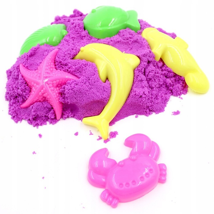 PIASEK KINETYCZNY 5kg +BASEN FOREMKI ŁOPATKA PIASKOWNICA WIADERKO ZESTAW XL