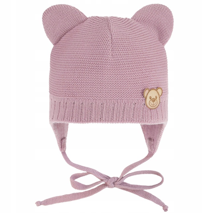 Czapka CZAPECZKA NIEMOWLĘCA dla noworodka wiązana WIOSNA JESIEŃ 36-38cm