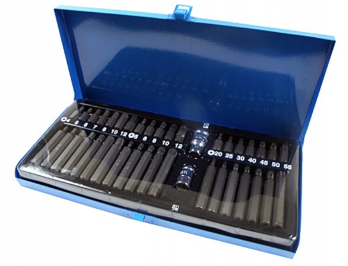 ZESTAW BITÓW KLUCZY IMBUS SPLINE TORX 40 el BITY