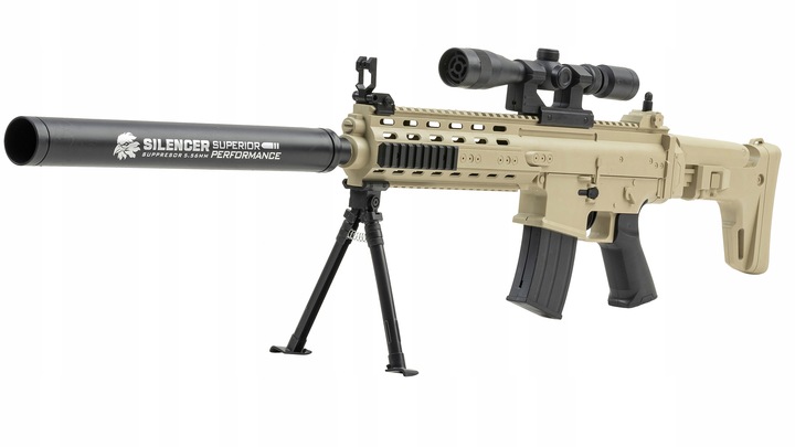 KARABIN NA KULKI SNAJPERSKI MK13 ASG IMITACJA BRONI NA KULKI 6MM REPLIKA