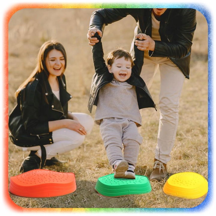 ŚCIEŻKA SENSORYCZNA XL KAMIENIE BALANSUJĄCE DLA DZIECI TRENING RÓWNOWAGI