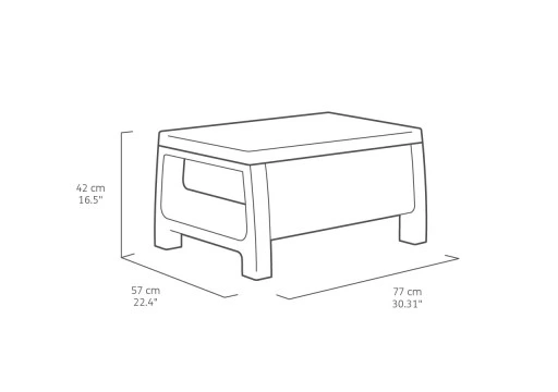 MEBLE OGRODOWE CORFU SET ZESTAW TECHNORATTAN. BRĄZ