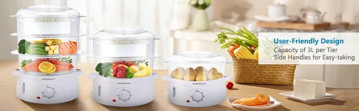 Aigostar Fitfoodie 30CFO 800W - Parowar do gotowania