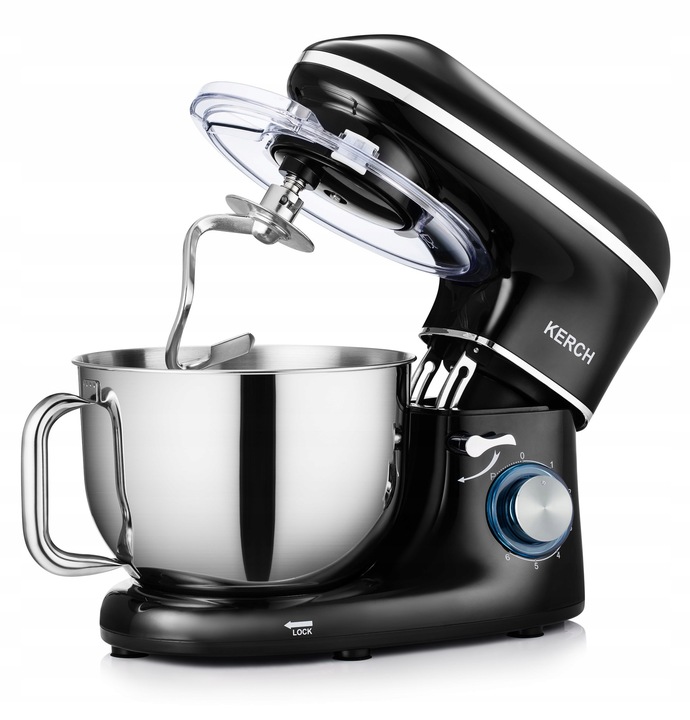 ROBOT KUCHENNY PLANETARNY MIKSER Z MISĄ KERCH MYCHEF BLACK 6,2L 4000W!