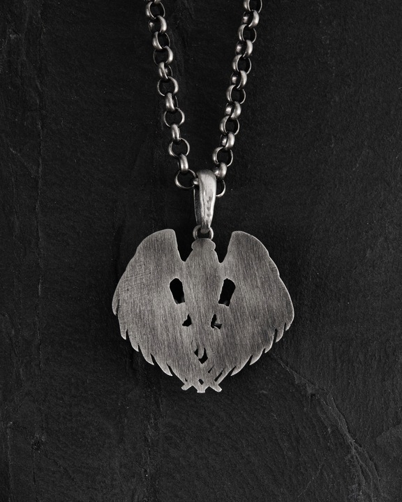 SREBRNY WISIOREK FALCON ZAWIESZKA MĘSKA SREBRO PRÓBA 925 REYTEL NA PREZENT