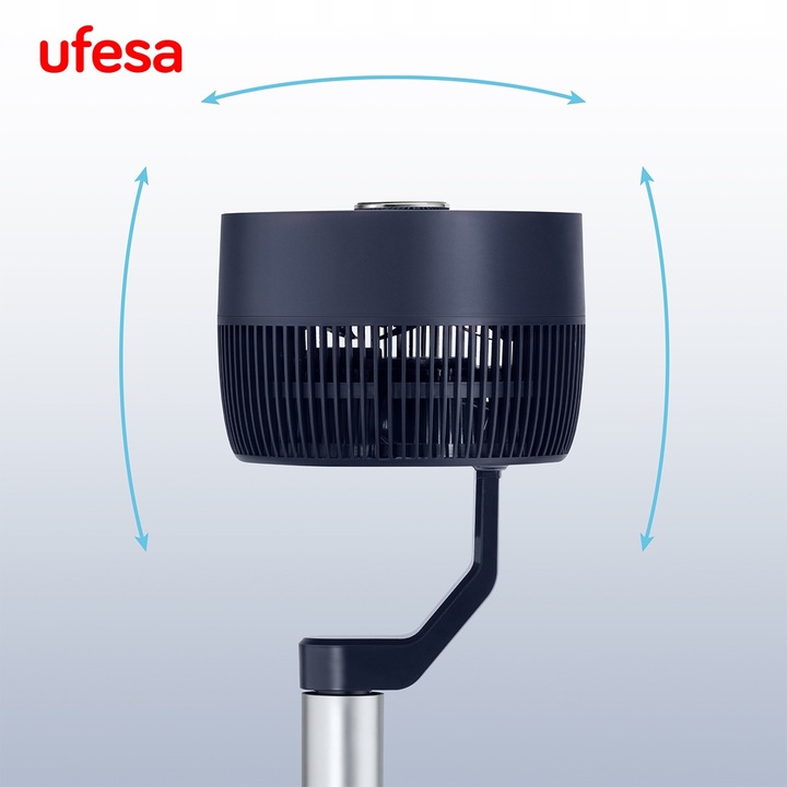 WENTYLATOR STOJĄCY UFESA CYRKULATOR OSCYLACJA 3D 3 TRYBY 70W TIMER PILOT