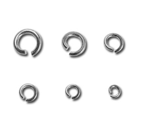 SREBRNE kółeczka KOLUSZKA do połączenia łańcuszka