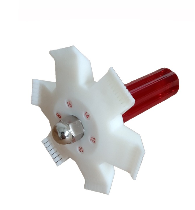 Grzebień do prostowania lameli, 6 rozmiarów