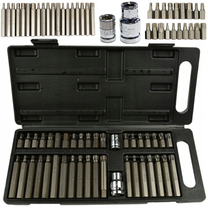 ZESTAW BITÓW KLUCZY IMBUS SPLINE TORX 40 el BITY KOŃCÓWKI IMBUSOWE