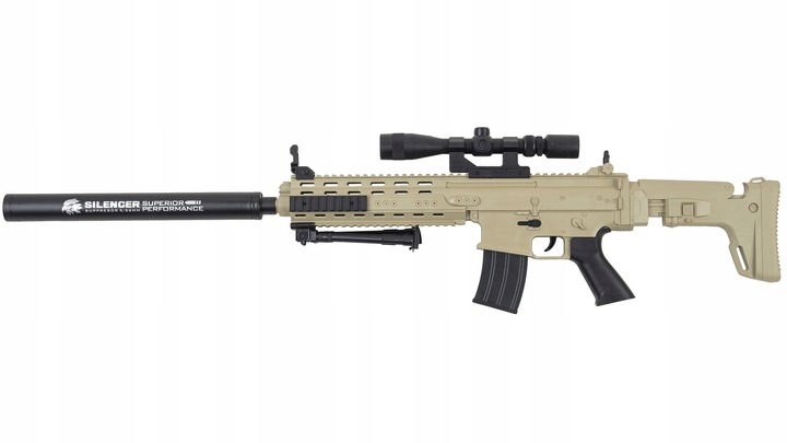 KARABIN NA KULKI SNAJPERSKI MK13 ASG IMITACJA BRONI NA KULKI 6MM REPLIKA