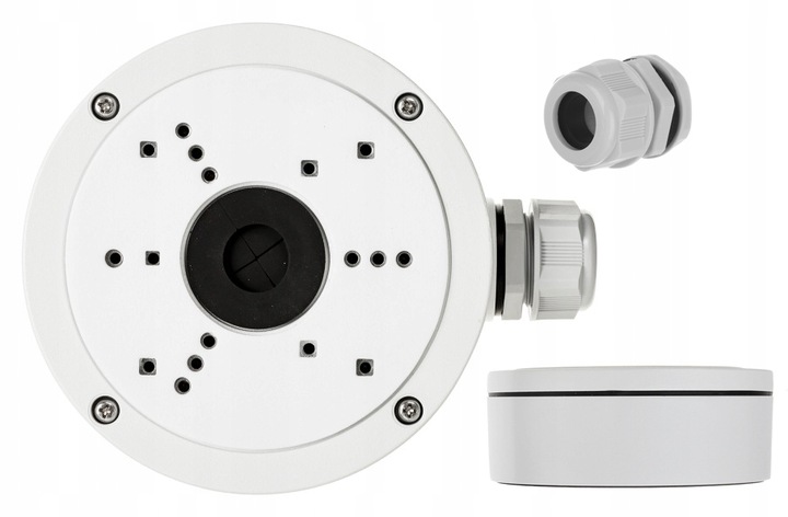 Puszka montażowa Adapter do kamer IP Hikvision IPCAM-T4 /T5/T2 z dławikiem
