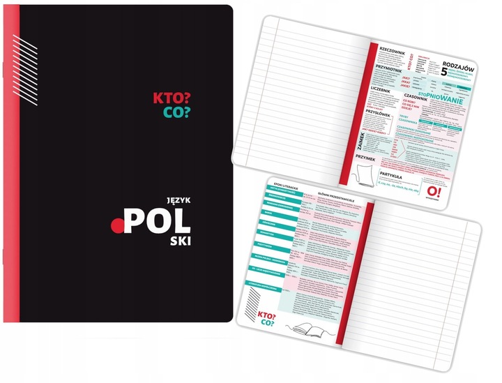 KOMPLET 8 ZESZYTÓW ZE ŚCIĄGĄ KLASA 7-8 A5/60K ŚCIĄGA KOLOROWA 60 KARTEK