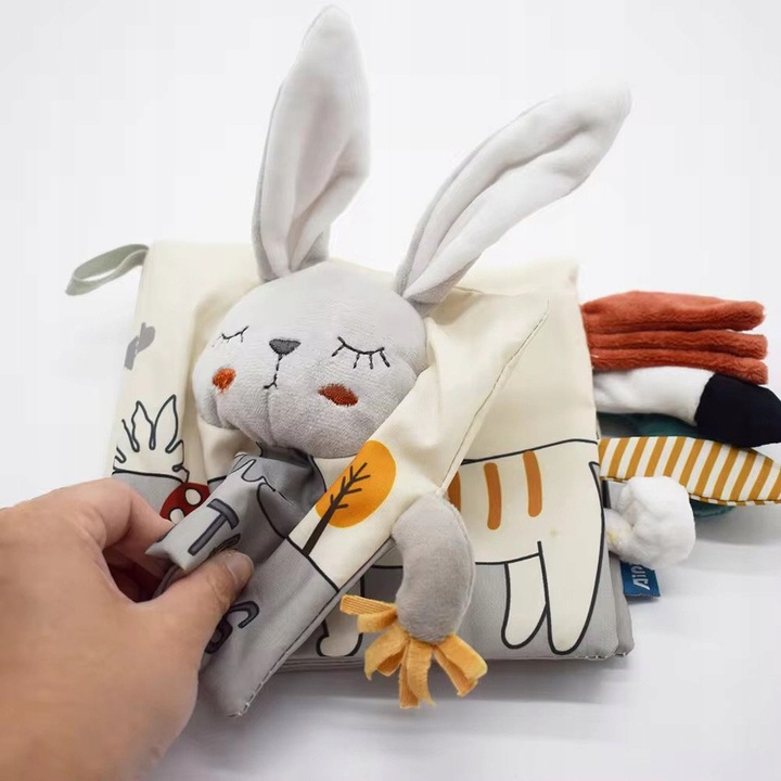 Marszczone książeczki dla niemowląt 3D Touch Feel High Contrast Sensoryczne