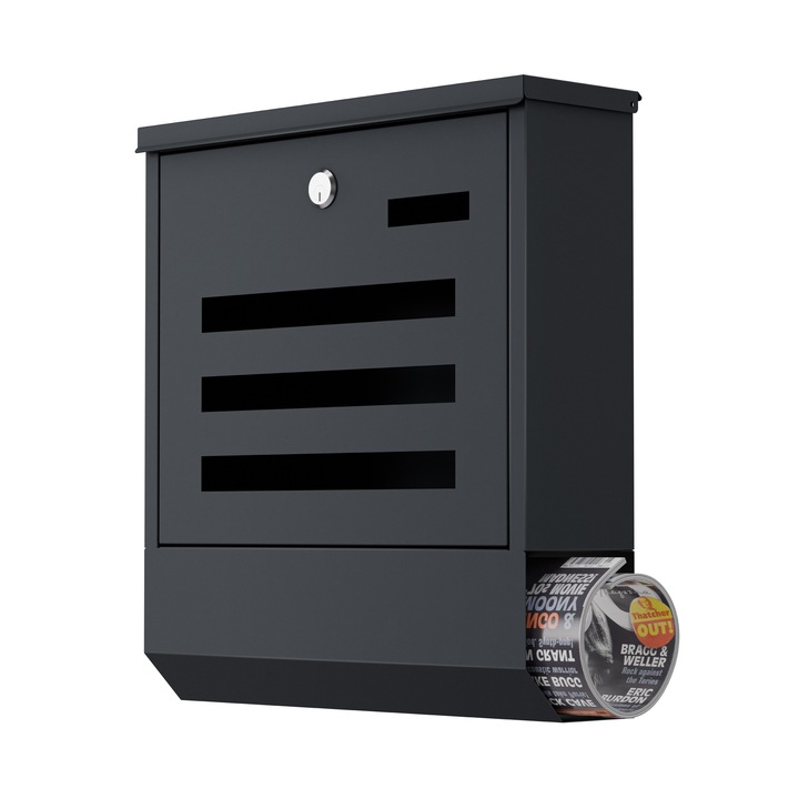 Skrzynka NA LISTY Gazety Pocztę Ulotki Gregman Post 20 Graphite