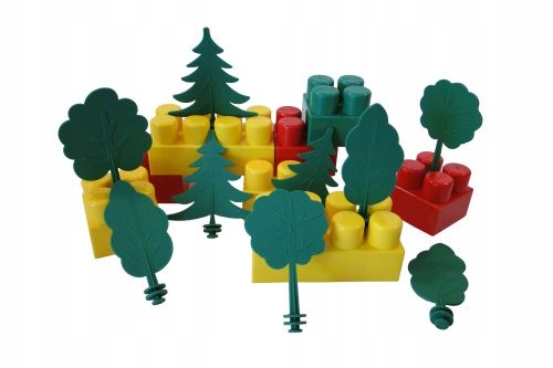 DUŻE Polskie KLOCKI konstrukcyjne dla dzieci od 2 lat HEMAR K3 ok.100 el