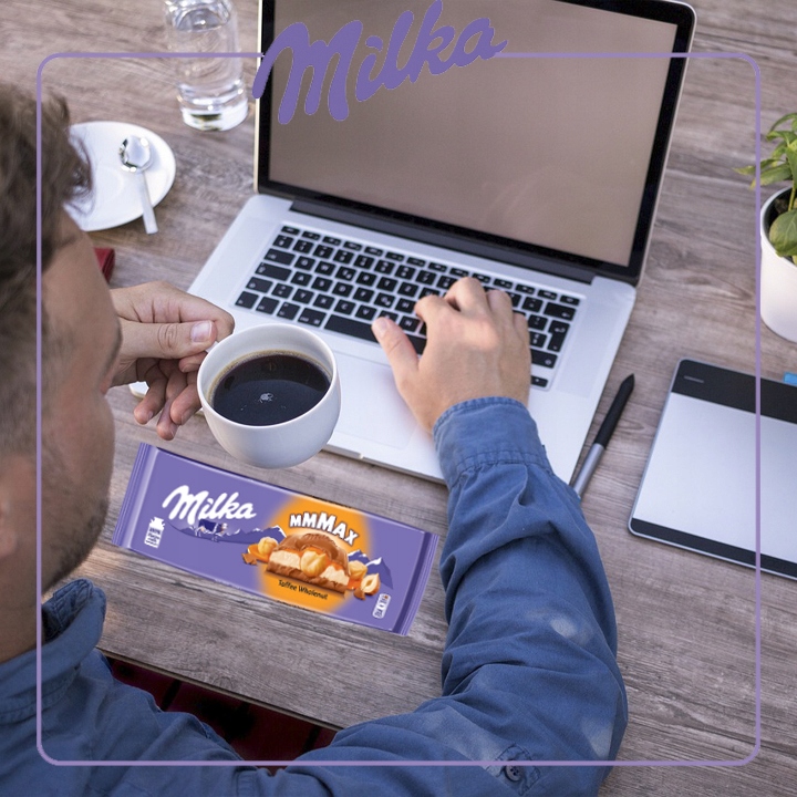 Pakiet 3szt MILKA HAZELNUTS TOFFEE 300G