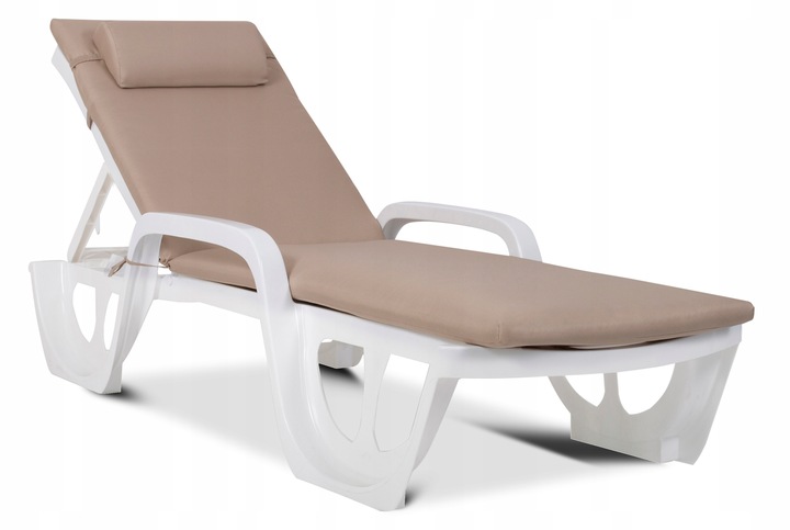 LEŻANKA basenowa profilowana FLORIDA biała SPA