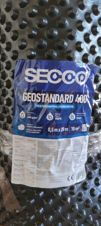 Folia fundamentowa izolacja kubełkowa 0,5m x 20mb