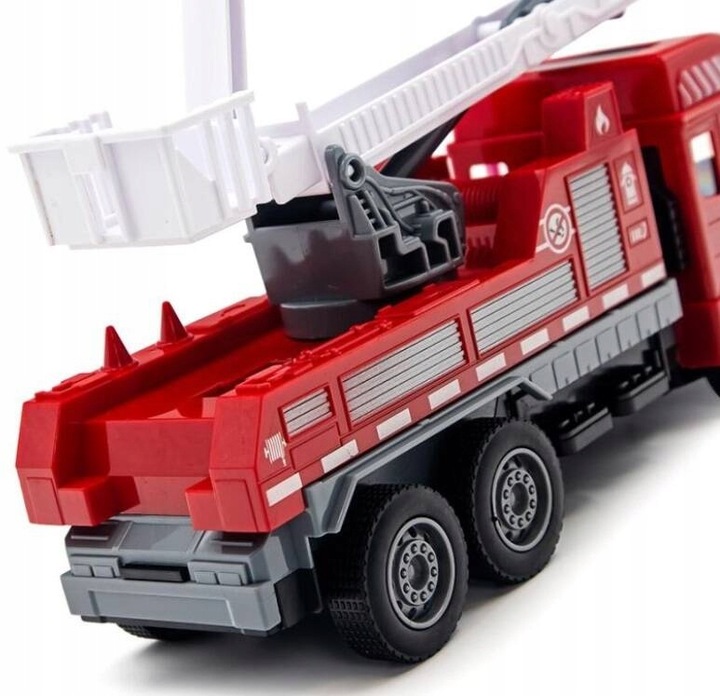 AUTO WÓZ STRAŻACKI STRAŻ POŻARNA STEROWANE NA PILOT Z DRABNINĄ DLA DZIECI