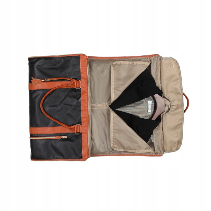 Modna duża torba podróżna ze skóry PU, wygodna torba podróżna na ubrania