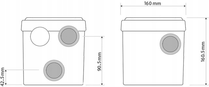 POMPA ŁAZIENKOWA PRZEPOMPOWNIA ŚCIEKÓW DO PRYSZNICA UMYWALKI 250W 80L/MIN