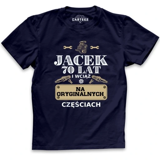 KOSZULKA MĘSKA PREZENT NA KAŻDE URODZINY 1-99 IMIĘ