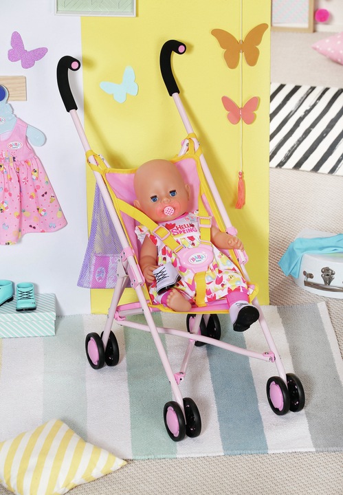 BABY born Wózek Spacerówka dla lalek z TORBĄ siatką składana 828663