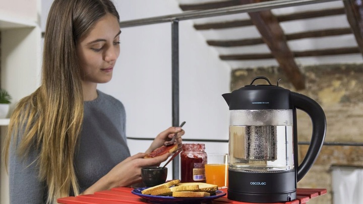 Czajnik Elektryczny Z Filtrem do Herbaty Thermosense 390 Clear Cecotec 1.7l