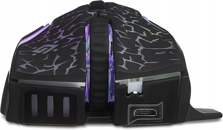 Mysz Myszka Gamingowa Bezprzewodowa Dla Graczy LED Programowalne Przyciski