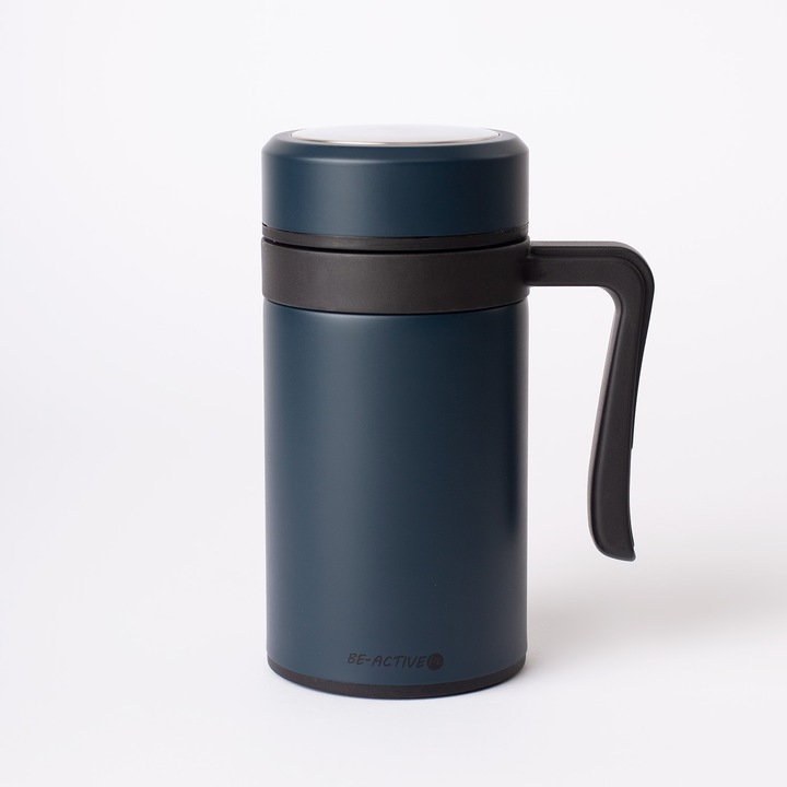 KUBEK TERMICZNY SZCZELNY TERMOS NA KAWĘ HERBATĘ GORĄCE NAPOJE DUŻY 450ML