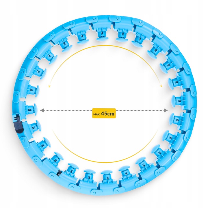 HULA HOP ODCHUDZAJĄCE Z OBCIĄŻENIEM OBCIĄŻNIKIEM SMART Z WYPUSTKAMI HULAHOP