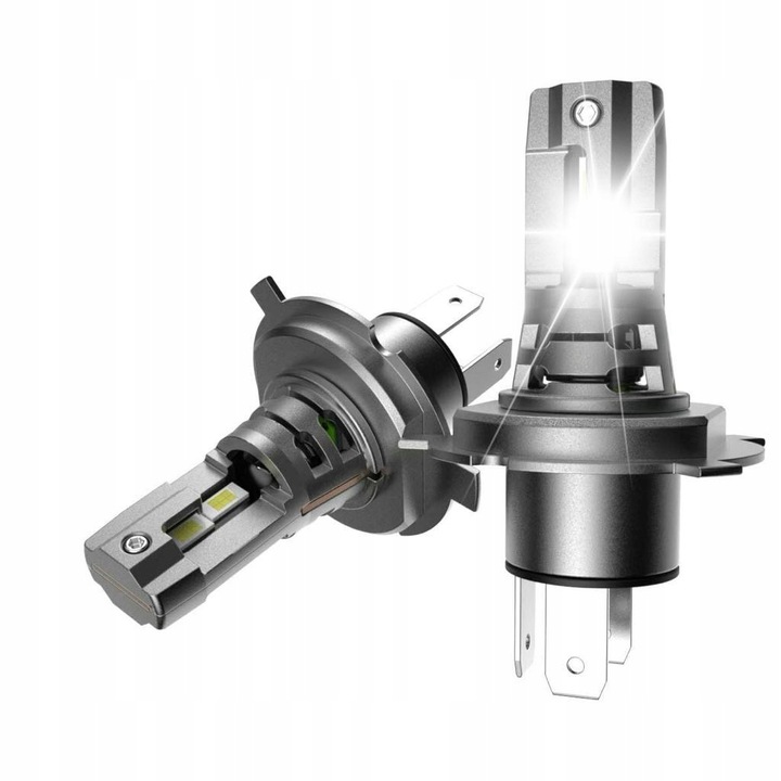 Żarówki LED H4 6500K 80W Mocne Białe Światło CANBUS Plug & Play