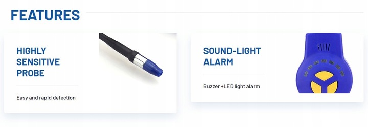 Wykrywacz nieszczelności czynników chłodniczych np. R134a R404a R410a R407c