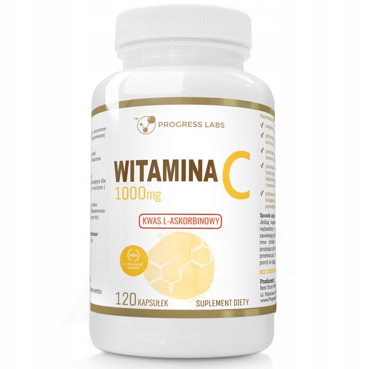 WITAMINA C 1000mg KWAS L-ASKORBINOWY 120kapsułek
