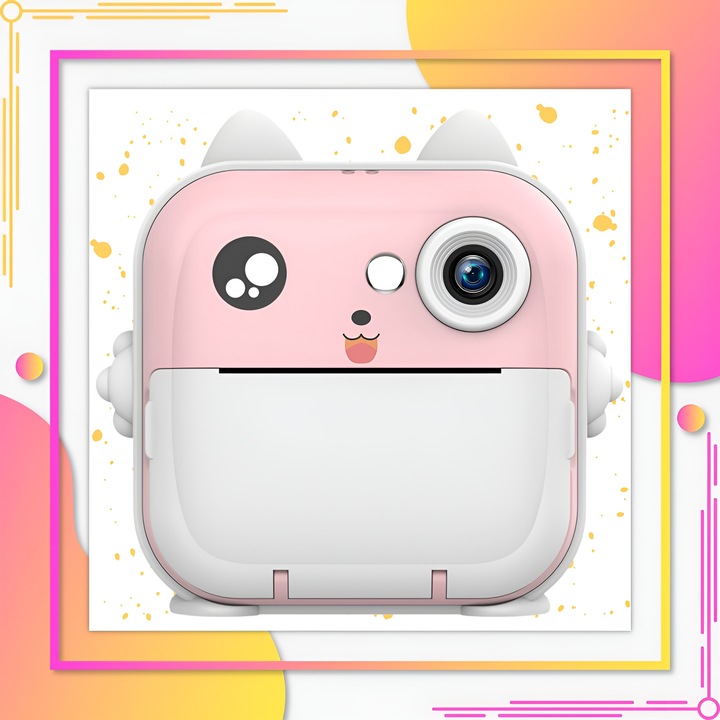 APARAT NATYCHMIASTOWY DLA DZIECI DRUKUŚ DRUKARKA Z KARTA 32GB + 3 ROLKI