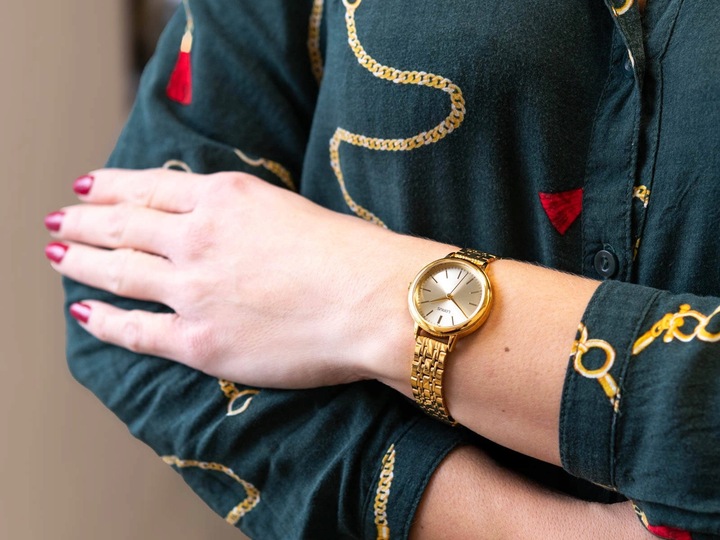 DAMSKI ZEGAREK LORUS RG204QX5 ELEGANCKI KLASYCZNY NA BRANSOLECIE ZŁOTY