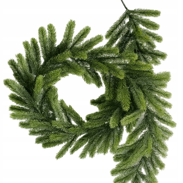 GIRLANDA Świąteczna Świerk PE 200 cm GĘSTA 144 gałązki jak naturalna
