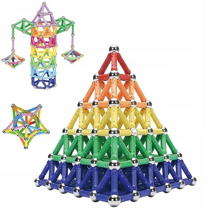 Klocki Magnetyczne Neocube Kulki Konstrukcyjne mega zestaw XXXL 206 el