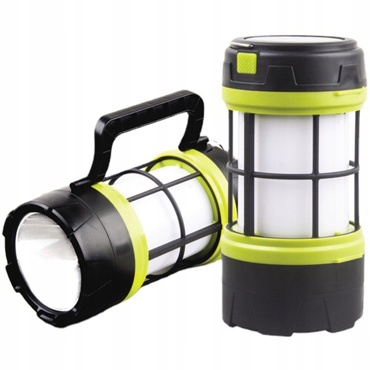MOCNA LATARKA TURYSTYCZNA LED KEMPINGOWA LAMPA PODRĘCZNA UCHWYT POWERBANK