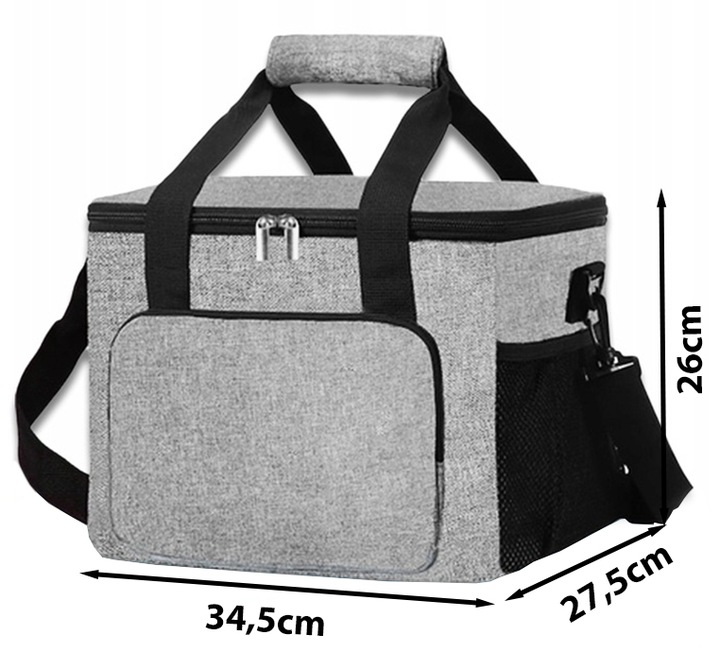 TORBA TERMICZNA śniadaniowa PLAŻOWA PIKNIKOWA lodówka NA JEDZENIE 28 litrów