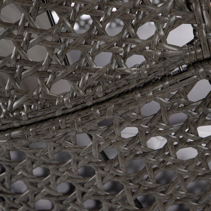 FOTEL WISZĄCY KOKON KOSZ RATTAN TECHNORATTAN