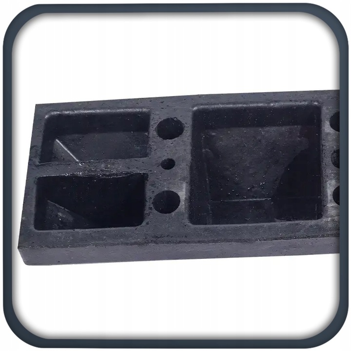 2x ODBOJNIK SEPARATOR PARKINGOWY OGRANICZNIK ODBOJNIK NAJAZD ZESTAW ŚRUBY