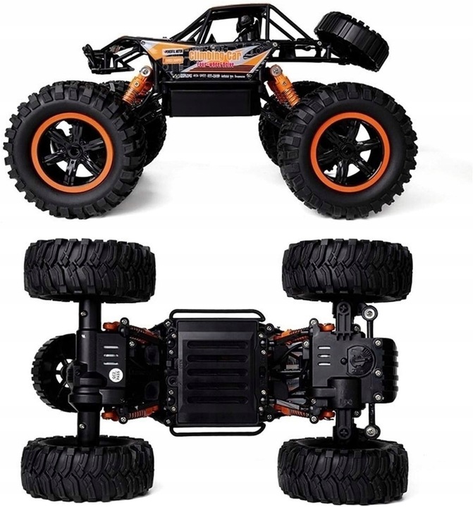 SAMOCHÓD ZDALNIE STEROWANY TERENOWY NAPĘD 4x4 AUTO PILOT RC DUŻY OFF ROAD