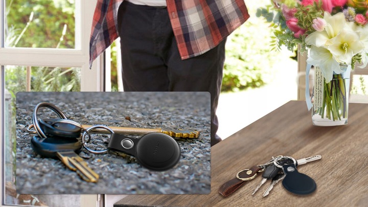 ZESTAW 3x Lokalizator GPS MiTag MiLi do iOS + 3x czarne Etui Brelok kluczy