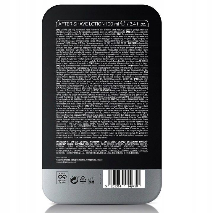 STR8 ORIGINAL WODA PO GOLENIU PŁYN 100ML PUSZKA