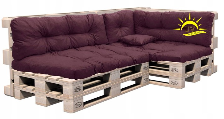 PODUSZKI NA PALETY MATERAC 120X80X40 KOMPLET 5 cz