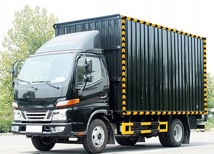 TAŚMA OSTRZEGAWCZA 50mm x 25m ODBLASKOWA SAMOPRZYLEPNA ZÓŁTA - CZARNA 5CM