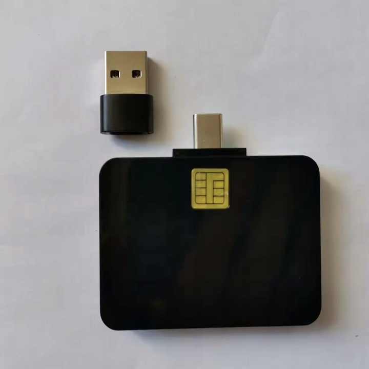 Czytnik Kart Kierowców | Kwadrat | USB - C | Adapter na USB - A|