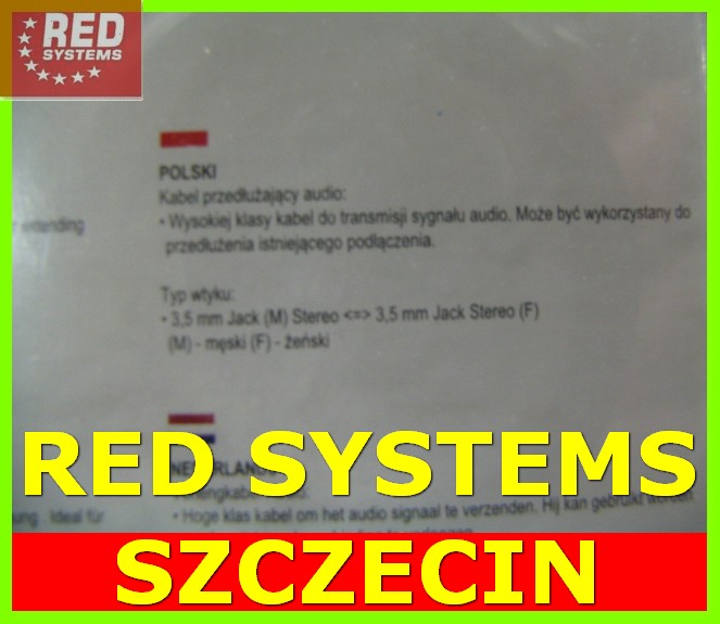 Przedłużacz kabel Audio to PC - TV 10m MINI JACK